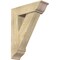 Ekena Millwork Traditional Traditional Rough Sawn Bracket w/ Offset Brace, Douglas Fir, 8"W x 26"D x 34"H BKT0806X26X34TRA01RDF - alternate 1